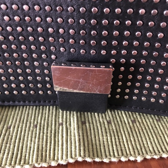 Zara black faux leather studded purse - Picture 6 of 8